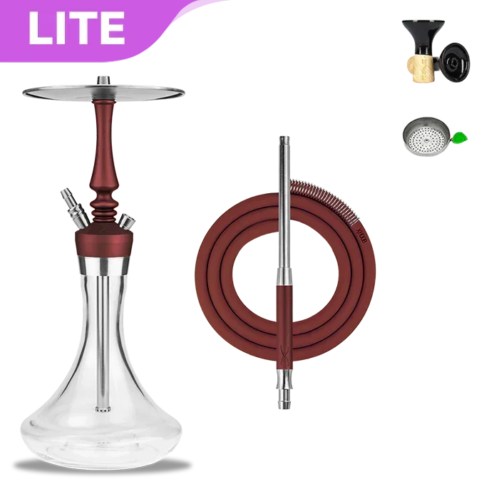 Hoob Mars Mini Pro Hookah - Wine Red