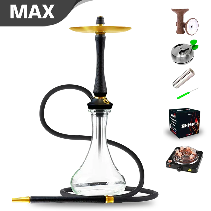 Union Hookah Sleek V2 - PVD Schwarz