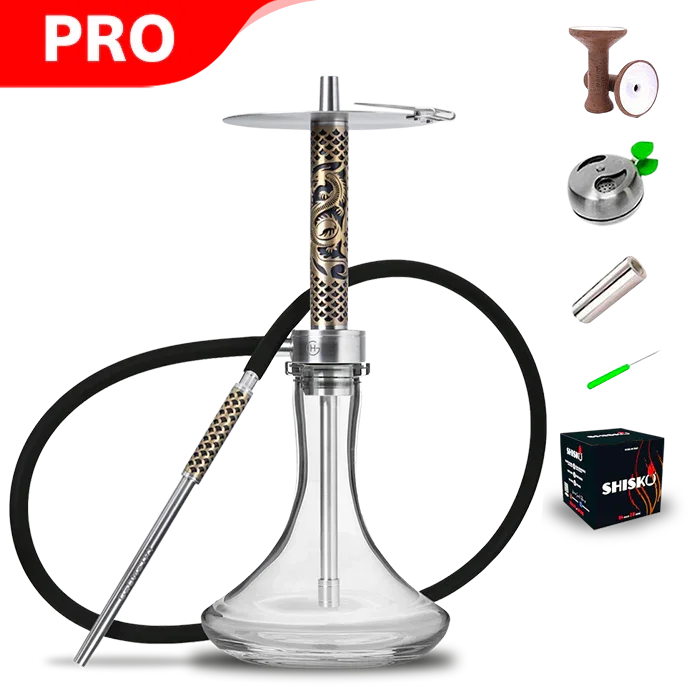 Geometry Hookah Big Bro - Gold Dragon 2024