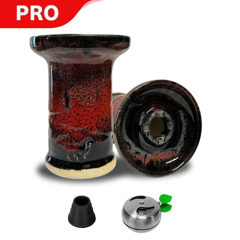 Alpaca Rook Shallow Bowl - Red Grey Black Shallow