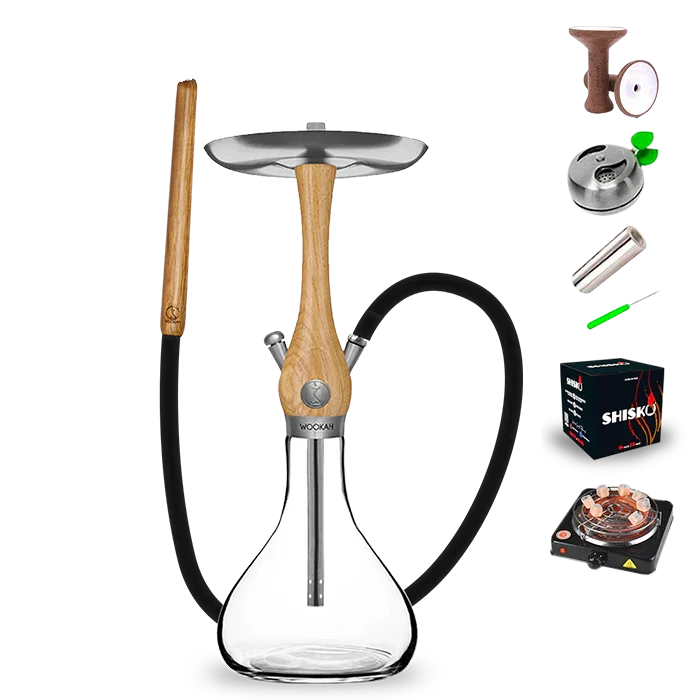 Wookah Mini Oak Smooth Hookah