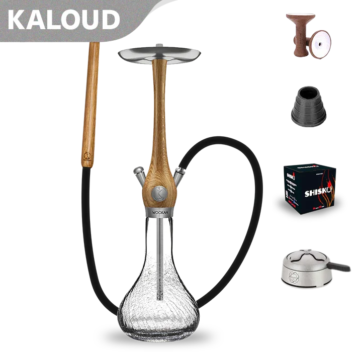 Wookah Oak Smooth Gossamer Hookah