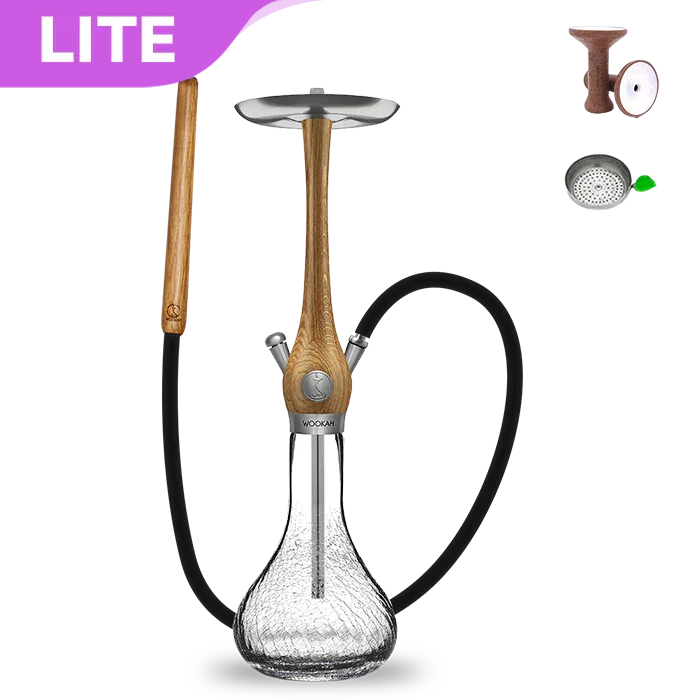 Wookah Oak Smooth Gossamer Hookah