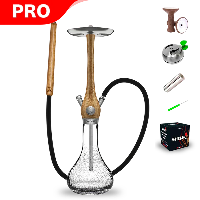 Wookah Oak Smooth Gossamer Hookah
