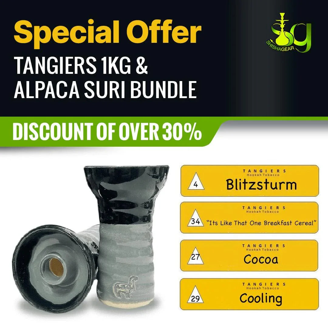 Tangiers Noir 250g Pack of 4 (Free Alpaca Suri Bowl)