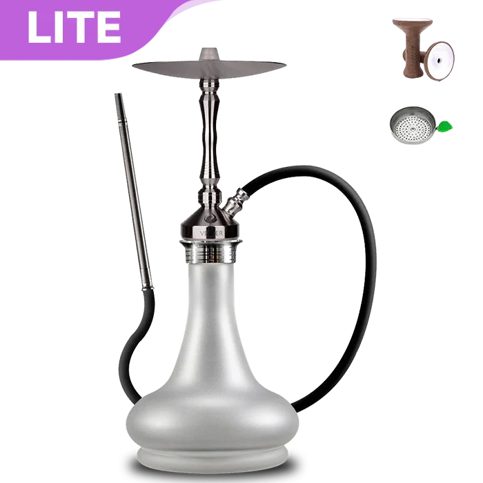 Vesper Hookah Edelstahl Vega mit matter Base