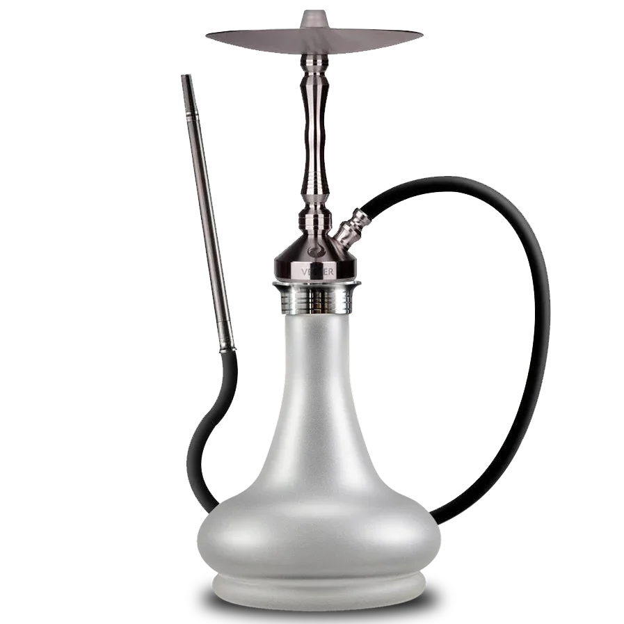 Vesper Hookah Edelstahl Vega mit matter Base