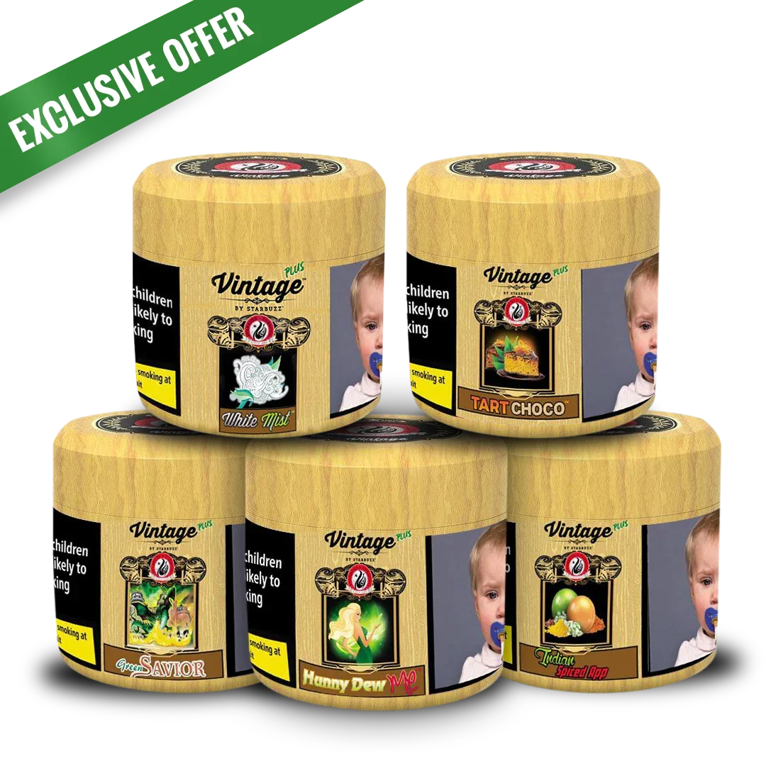 Starbuzz Vintage Plus 5er-Packung Geschmacksrichtungen (insgesamt 1 kg)
