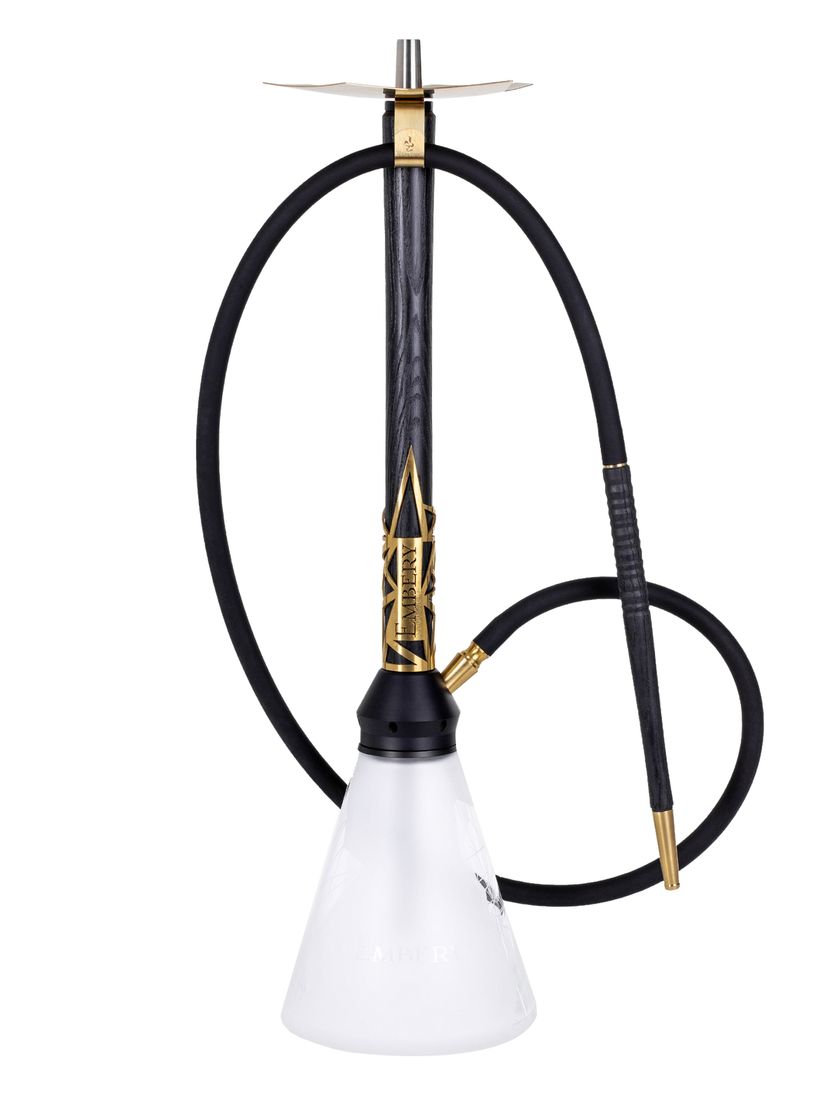 Embery Wood Envolve Hookah - Gold/Black