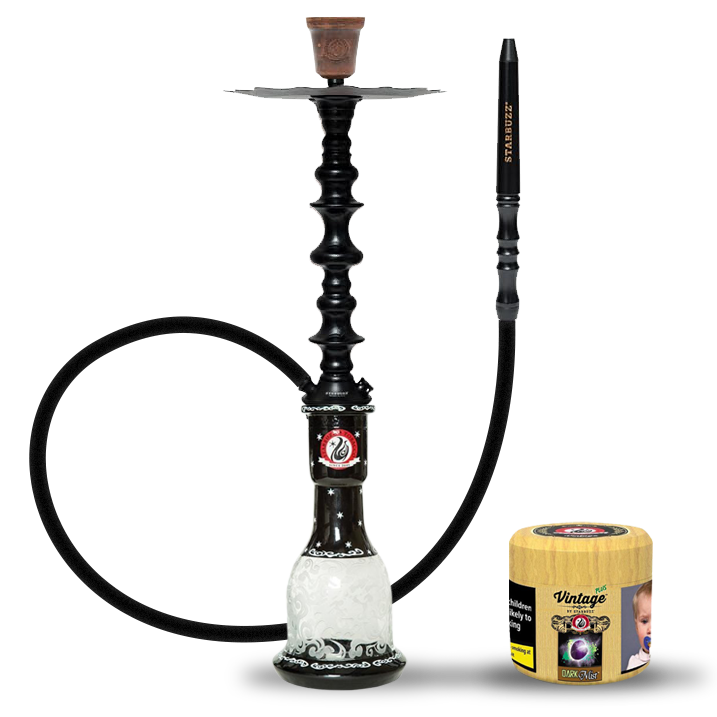 Starbuzz Wood Line Hookah - Total Black