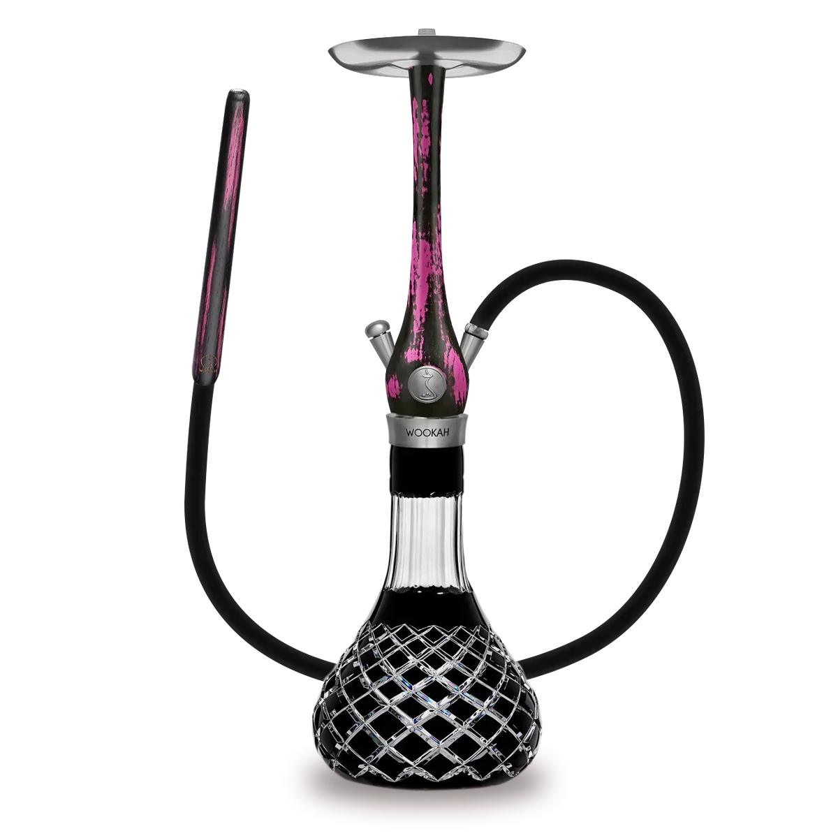Wookah Black Pink Mastercut Check Black Shisha