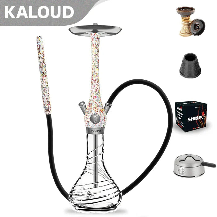 Wookah Abstract Crystal Tornado Hookah (Limited Edition)