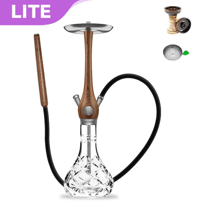Wookah Walnut Mastercut Bloom Shisha