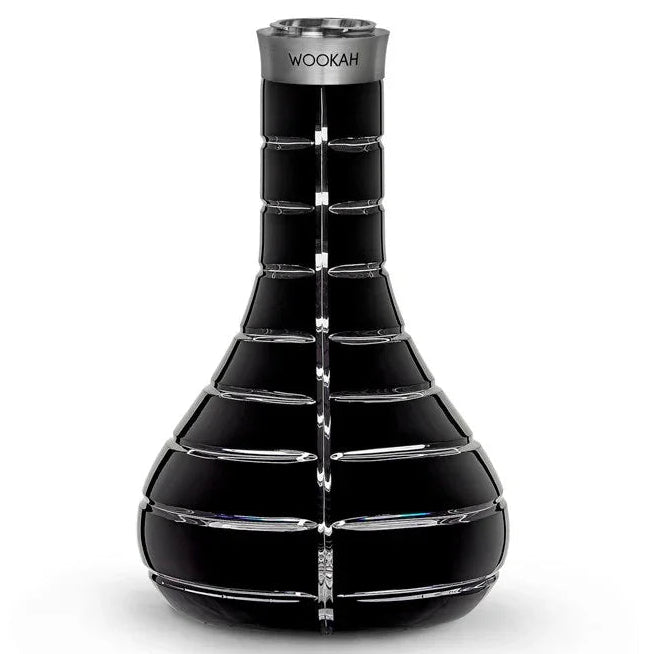 Wookah Vase Mastercut Gestreift Schwarz