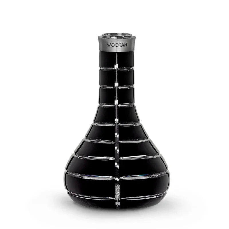 Wookah Vase Mastercut Striped Black