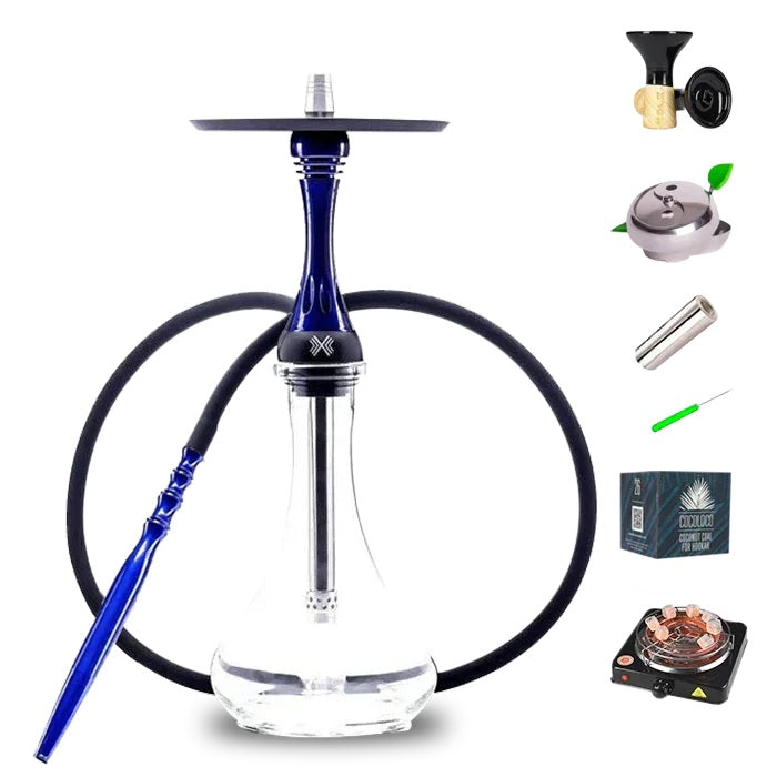 Alpha Shisha X SET - Dunkelblau