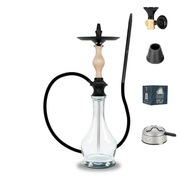 Regal Joker Clear Wood Hookah