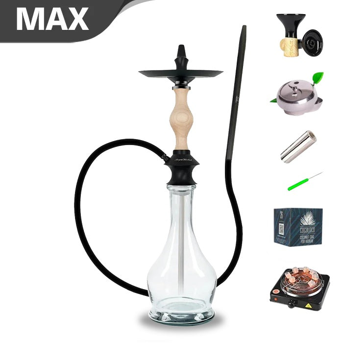 Regal Joker Clear Wood Hookah