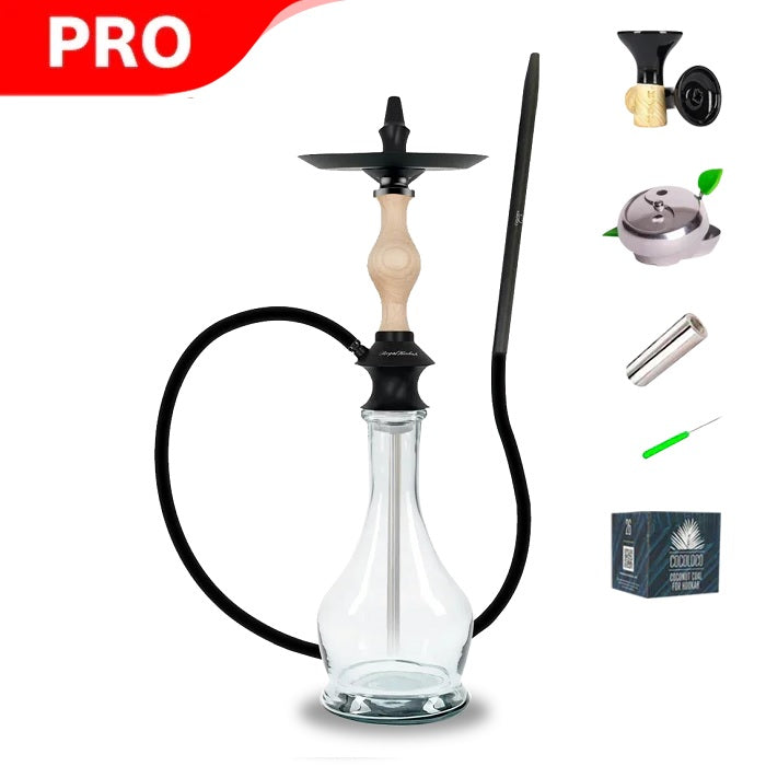 Regal Joker Clear Wood Hookah