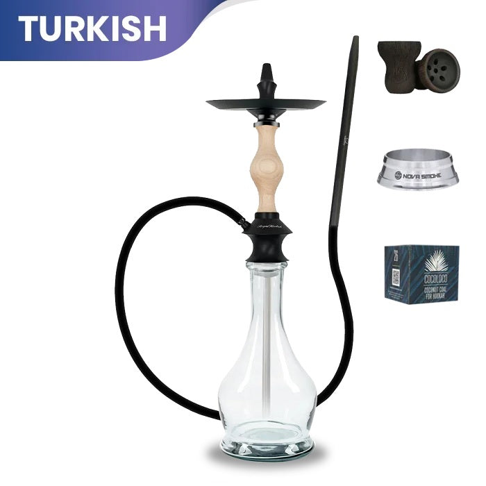 Regal Joker Clear Wood Hookah