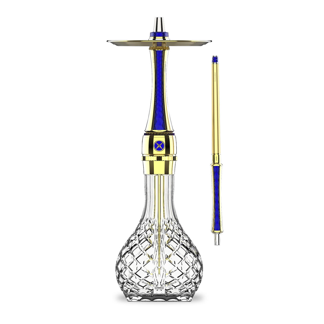 Maxx Royal Screw System Hookah- Ocean Gold
