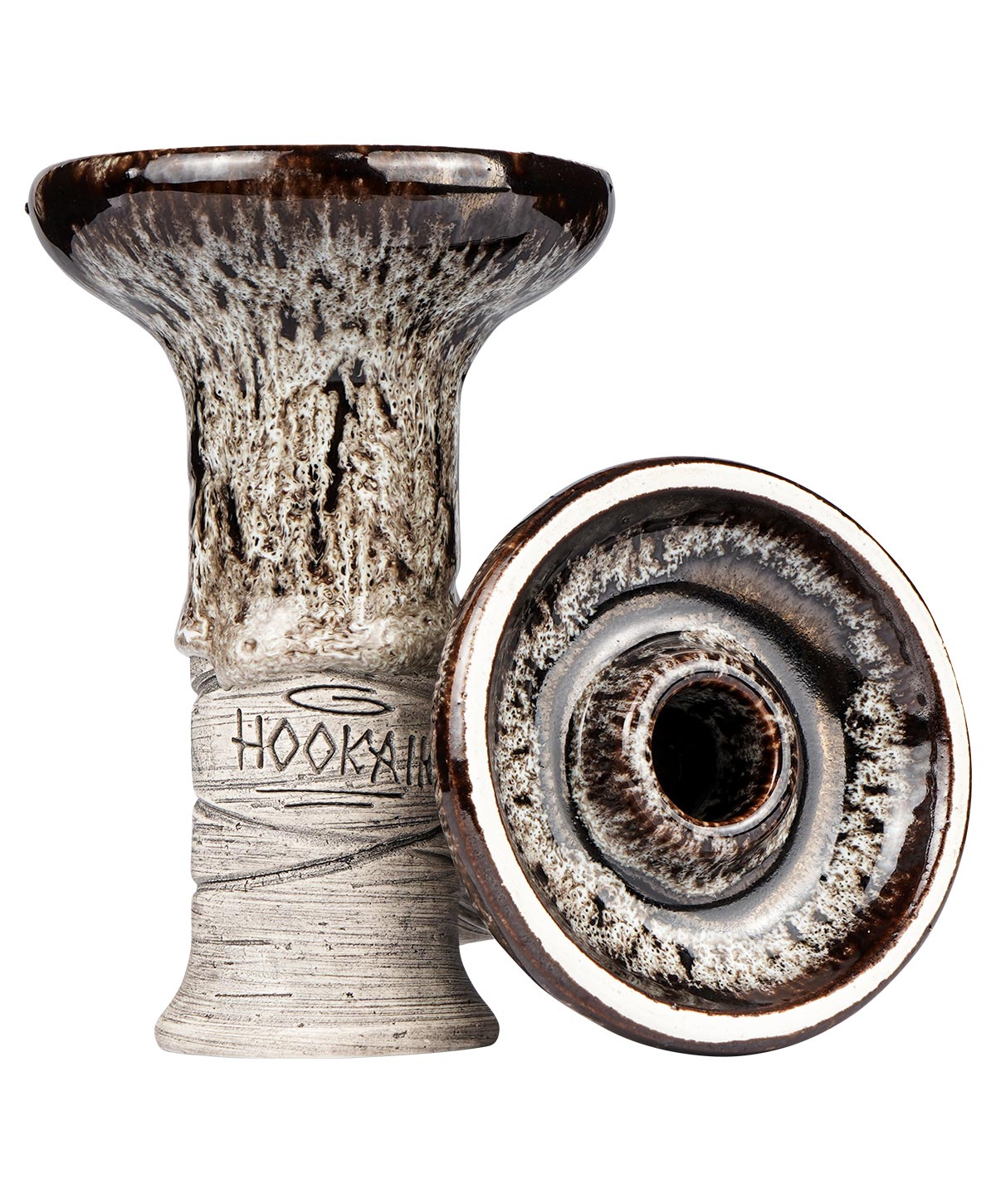 Hookain Lit Lip Phunnel Bowl - BRO-NZE