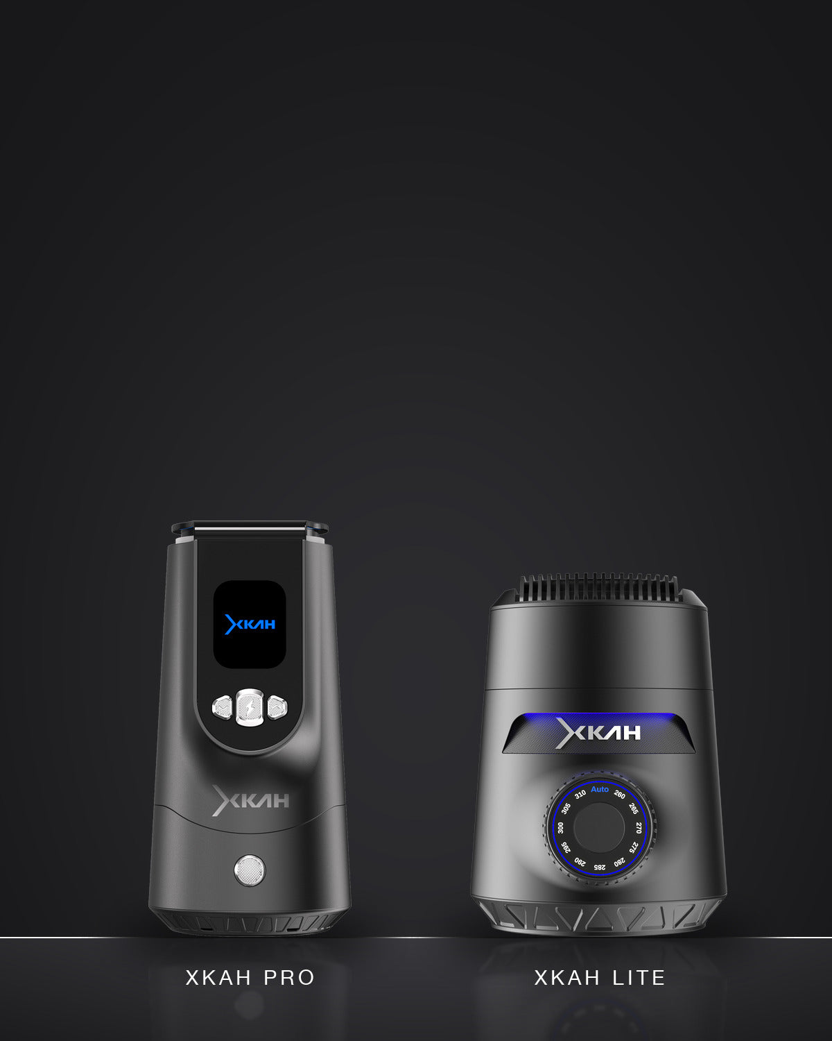 XKAH Pro and XKAH Lite electric heat heads side by side
