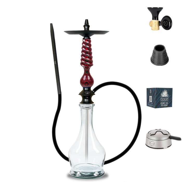 Regal Hookah Cavalier - Red