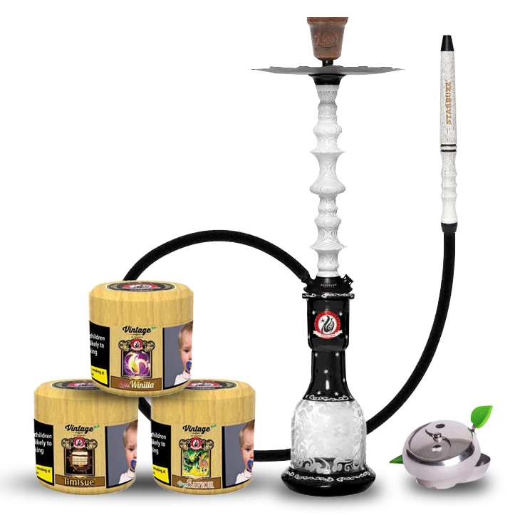 Starbuzz Wood Line Challenger – Weiß mit schwarzen Streifen