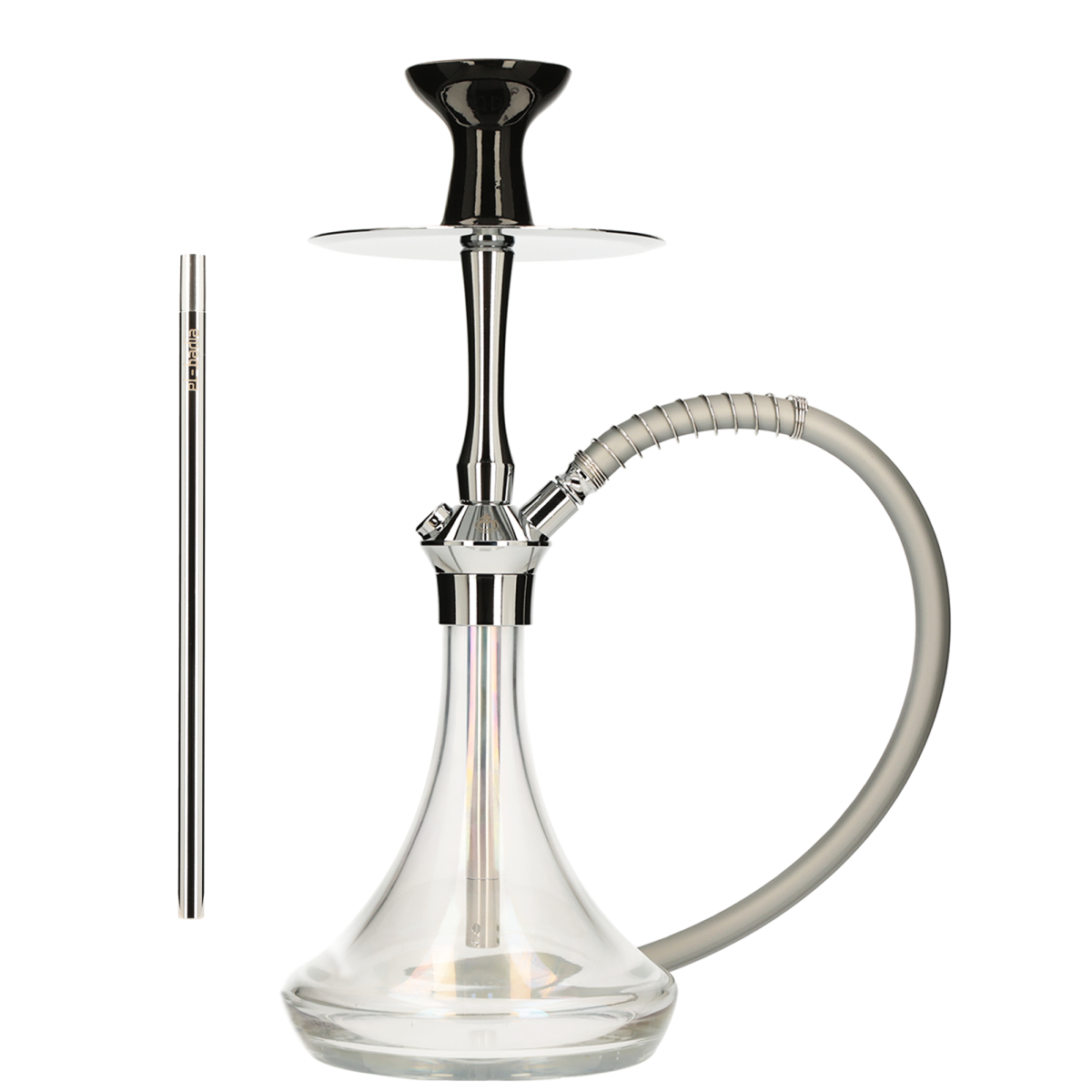 El-Badia C5 V2 Hookah - Silver Chrome