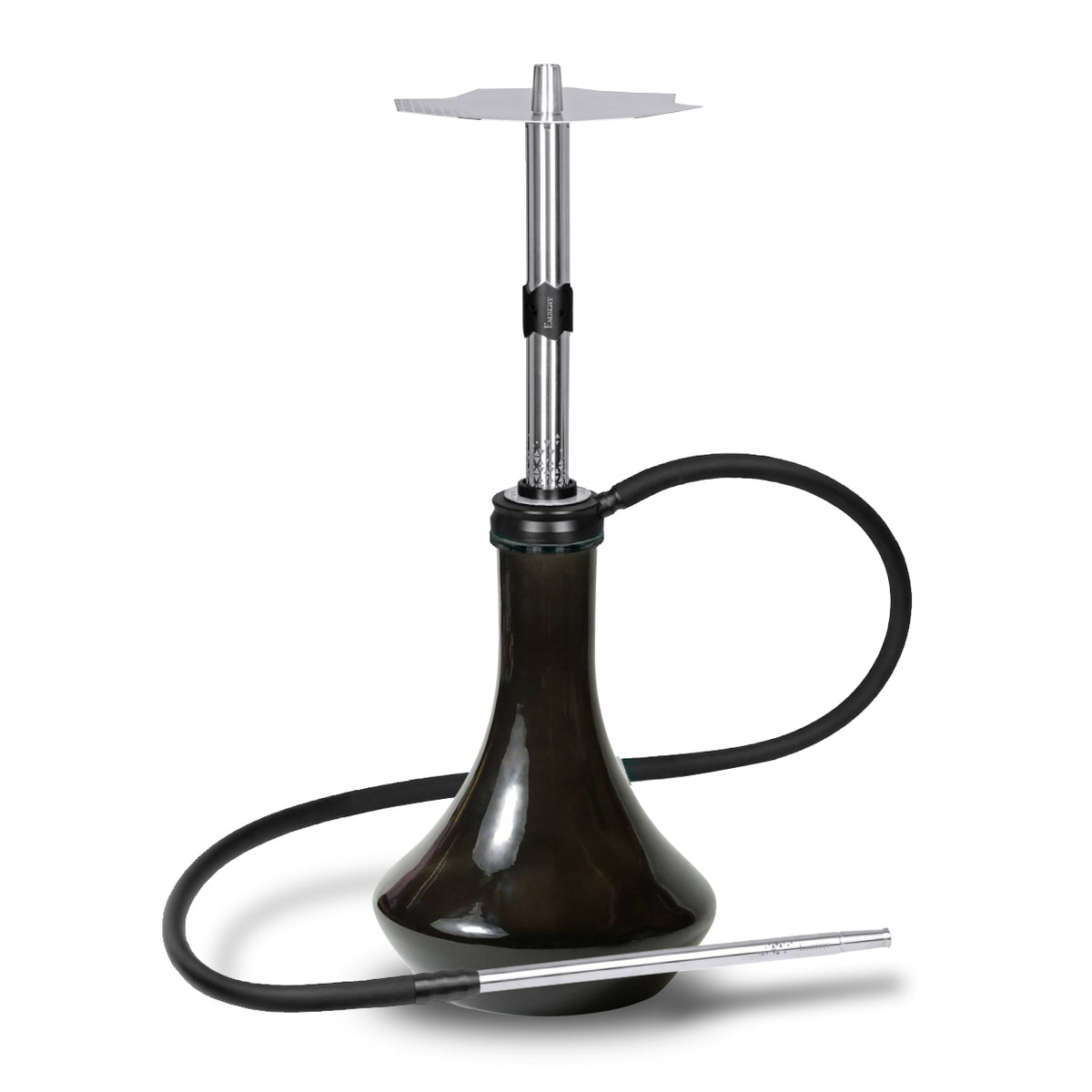 Embery Equal Hookah - Silber Schwarz