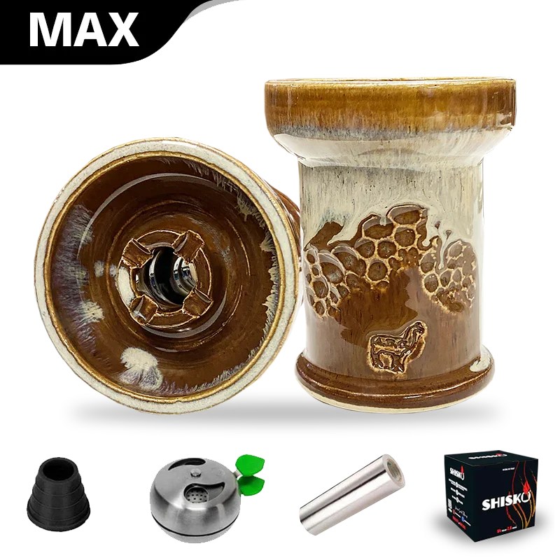 Alpaca Rook Thick Boyz Bowl - Braun Gesprenkelt