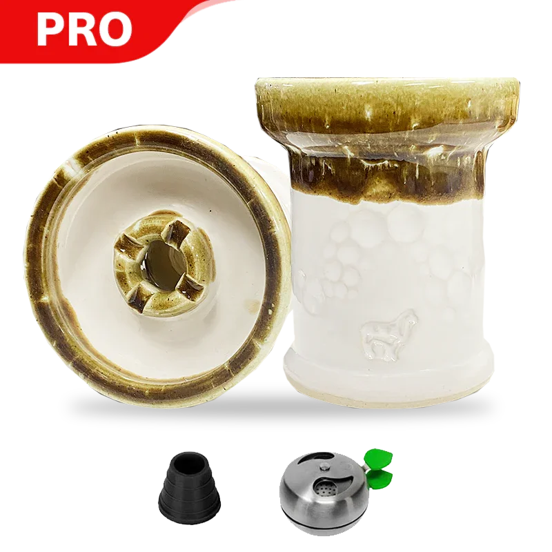 Alpaca Rook Thick Boyz Bowl - White Caramel Moon Landing