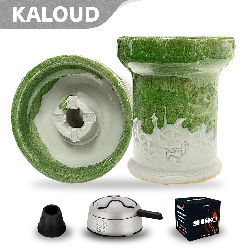 Alpaca Rook Thick Boyz Bowl - Green Multi Drip