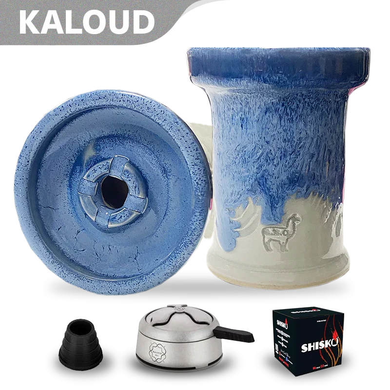 Alpaca Rook Thick Boyz Bowl – Schiefer Weiße Wellen