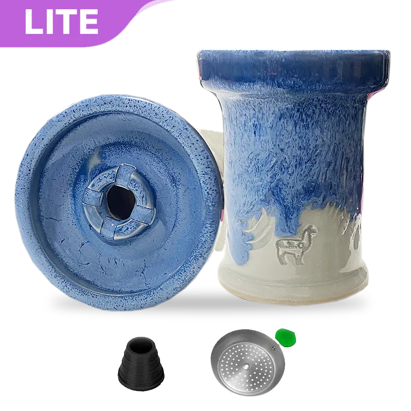 Alpaca Rook Thick Boyz Bowl – Schiefer Weiße Wellen