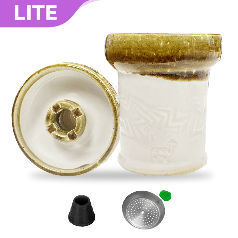 Alpaca Rook Thick Boyz Bowl - White Caramel Lighting