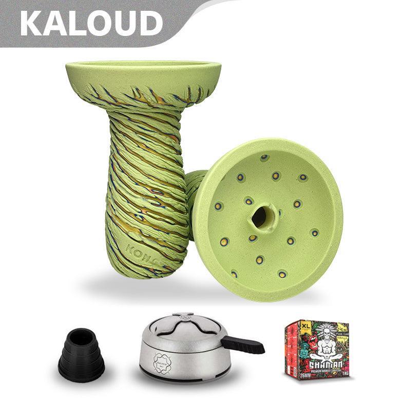 Kong Hookah Bowl - Lava Phunnel White Green - shishagear - UK Shisha Hookah Black Friday