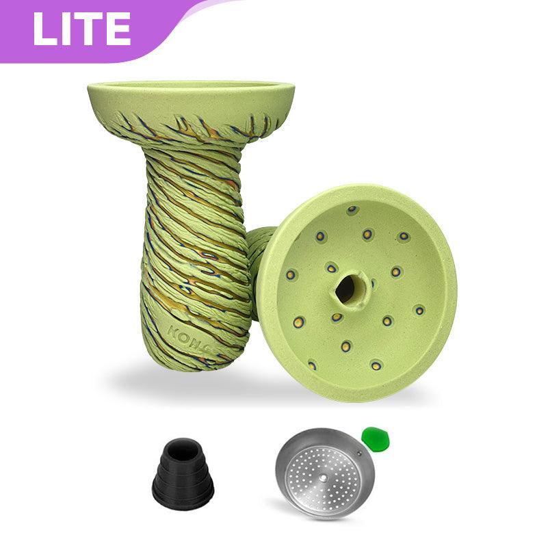Kong Hookah Bowl - Lava Phunnel White Green - shishagear - UK Shisha Hookah Black Friday