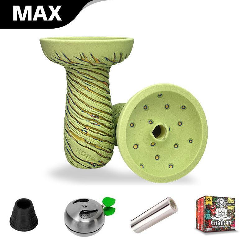 Kong Hookah Bowl - Lava Phunnel White Green - shishagear - UK Shisha Hookah Black Friday