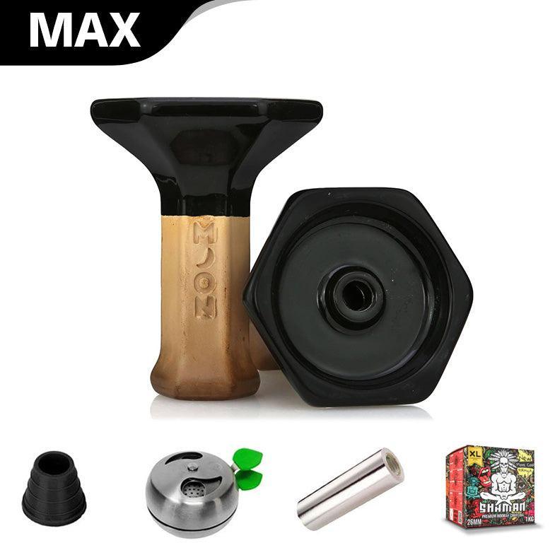Moon Grand Phunnel Bowl - Black - shishagear - UK Shisha Hookah Black Friday