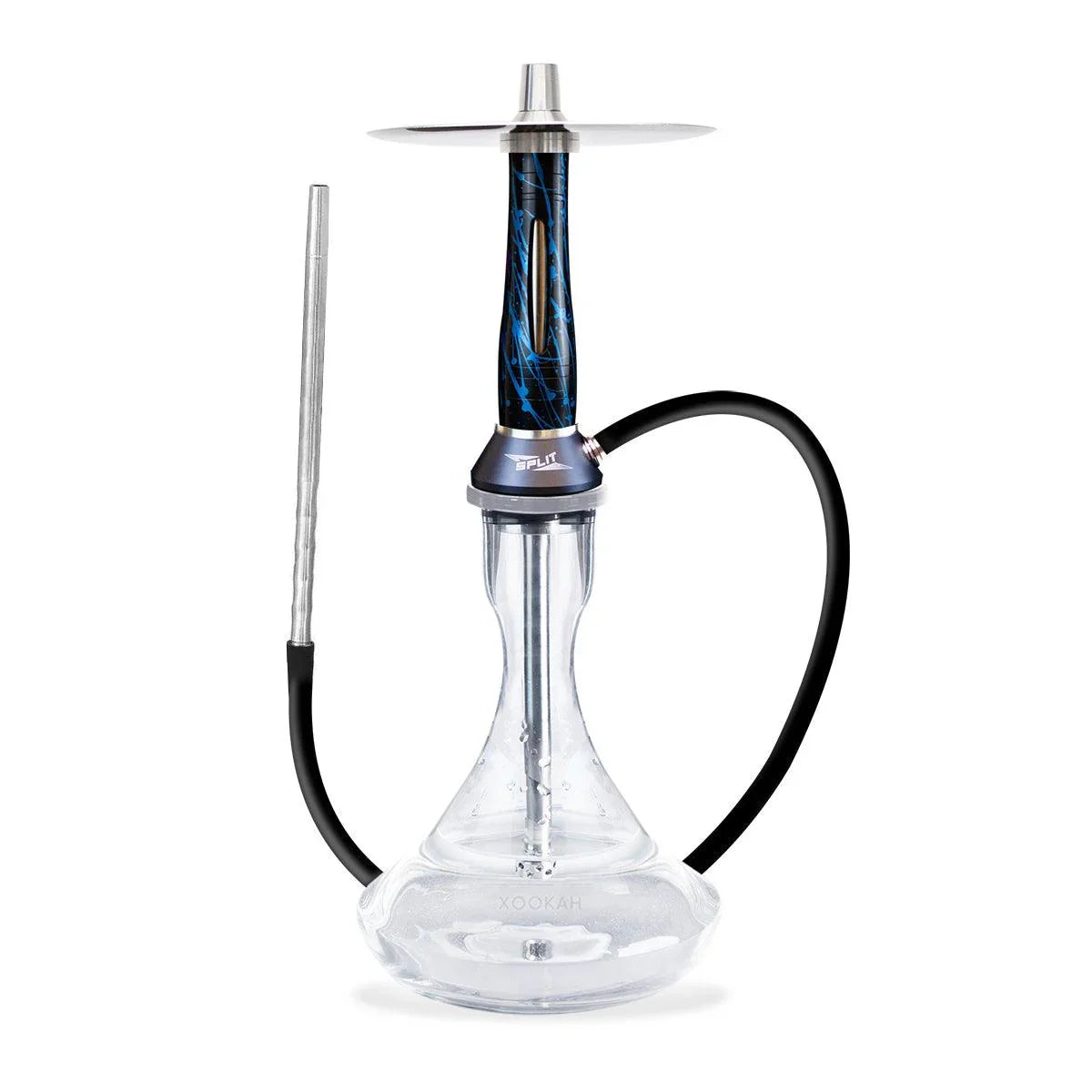 Nova Smoke Split Hookah - Black Blue - shishagear - UK Shisha Hookah Black Friday