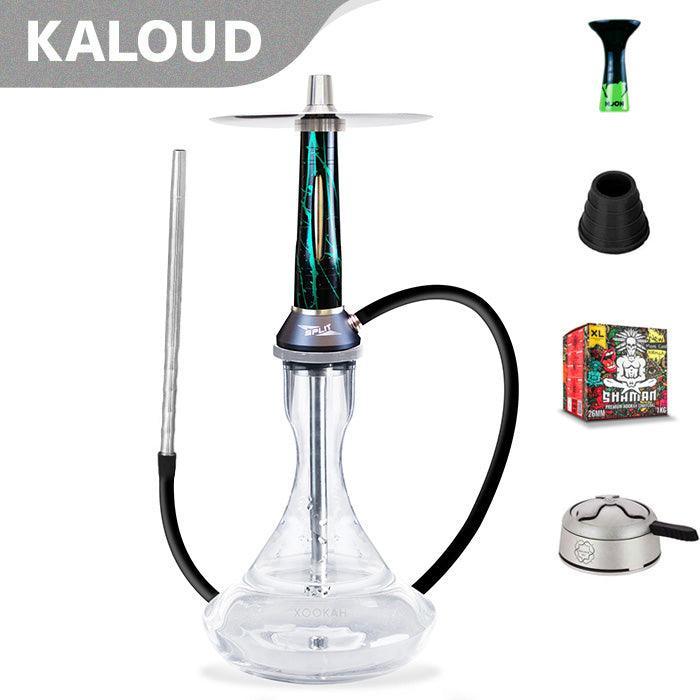 Nova Smoke Split Hookah - Black Green - shishagear - UK Shisha Hookah Black Friday