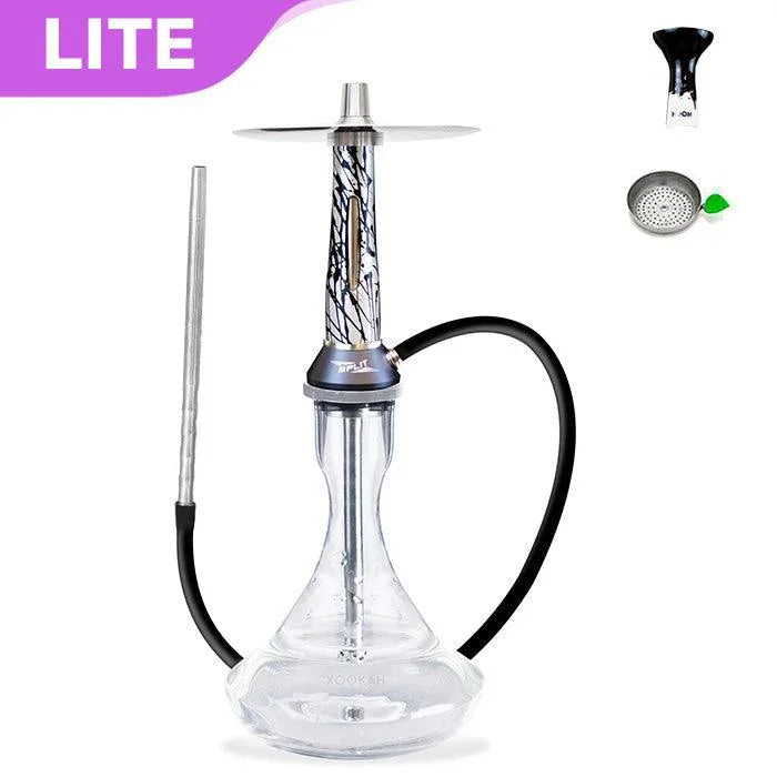 Nova Smoke Split Hookah - Silver Black - shishagear - UK Shisha Hookah Black Friday