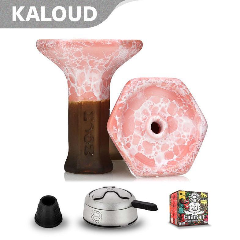 Moon Grand Phunnel Bowl - Marble Pink - shishagear - UK Shisha Hookah Black Friday