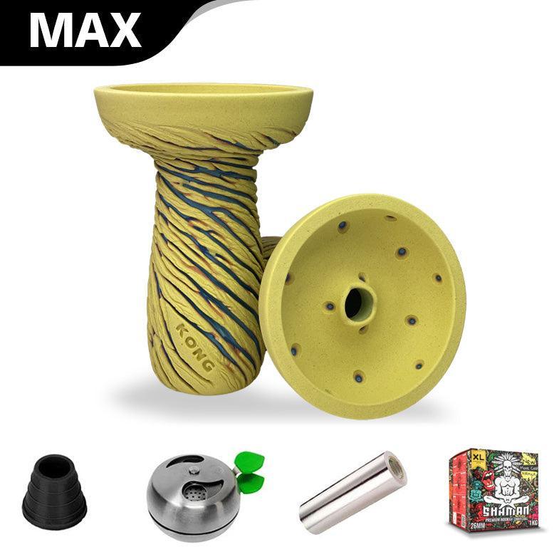 Kong Hookah Bowl - Lava Phunnel Yellow - shishagear - UK Shisha Hookah Black Friday