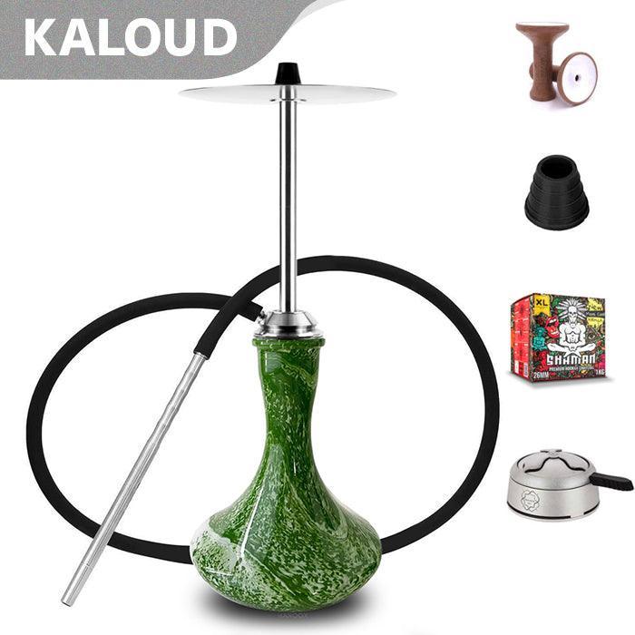 Aeon Vyro Versa Steel Shisha with Vessel Glass Base - shishagear - UK Shisha Hookah Black Friday