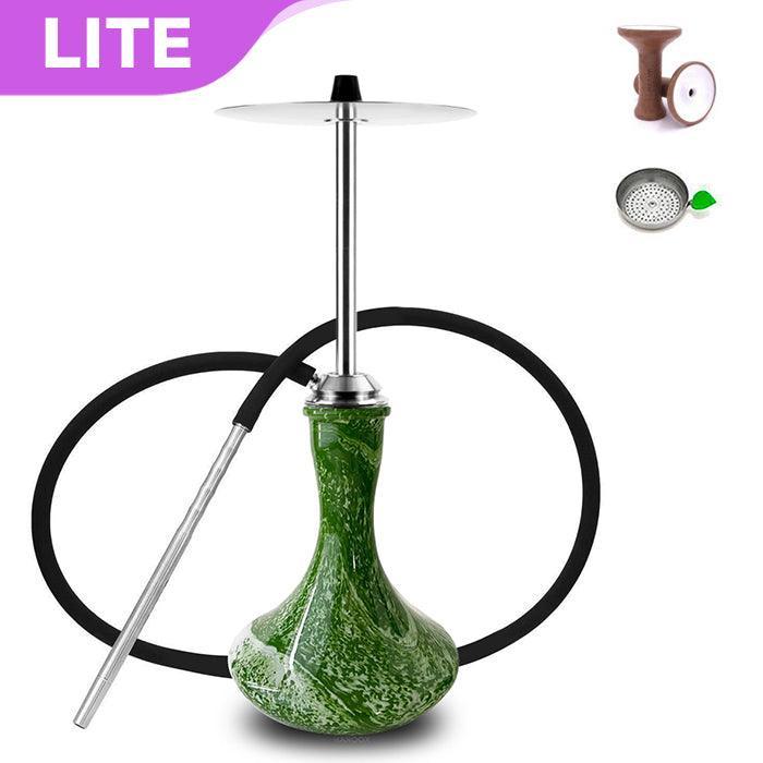 Aeon Vyro Versa Steel Shisha with Vessel Glass Base - shishagear - UK Shisha Hookah Black Friday