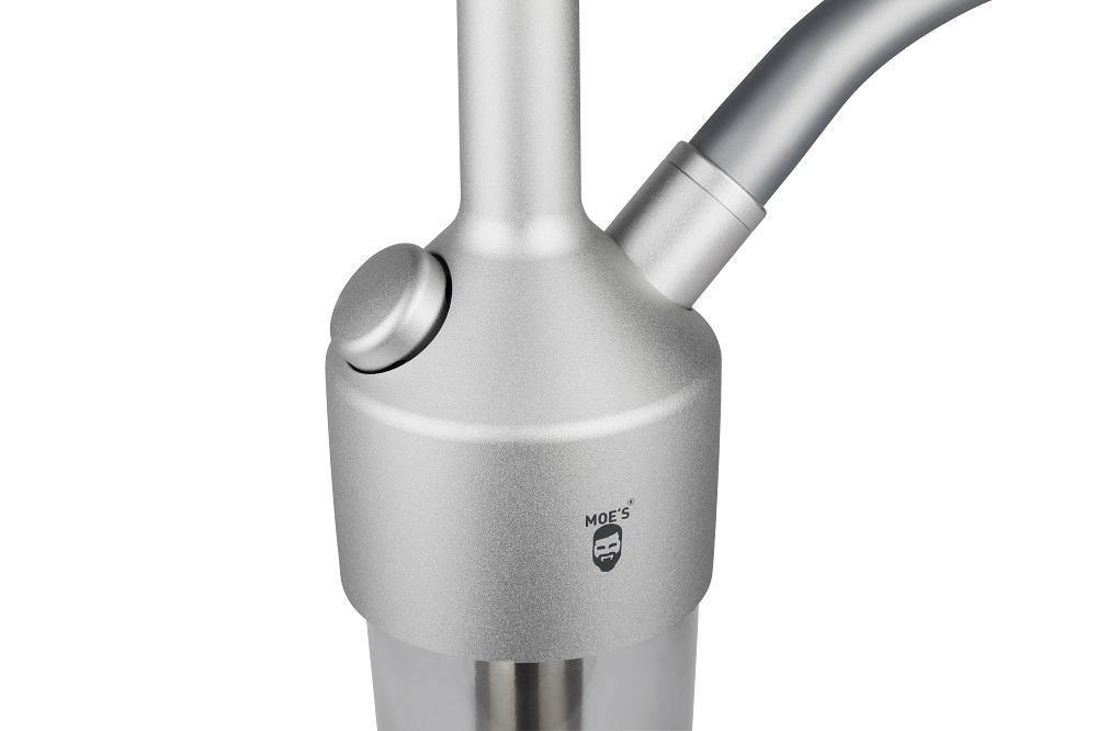 Moe’s ONES S Aluminium Shisha - Matt Silver - shishagear - UK Shisha Hookah Black Friday