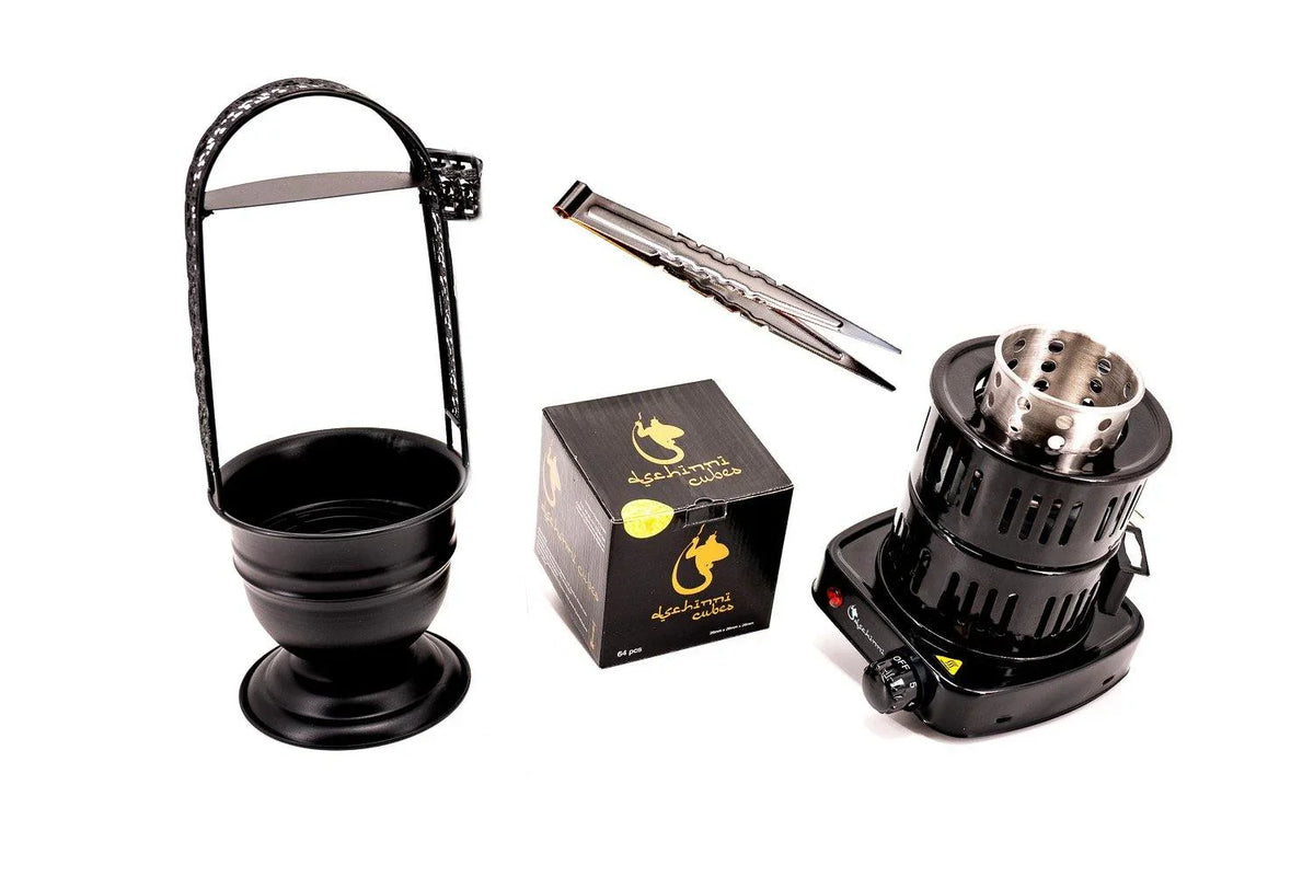 Dschinni Coal Lighter Fireblade  (DE22198091) Set - shishagear - UK